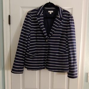 Navy blue striped blazer!